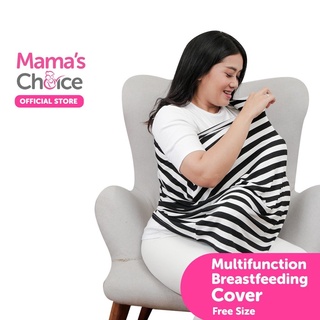 Multipurpose Breastfeeding Cover ผ้าคลุมให้นม ผ้าห่อตัวเด็ก ผ้าคลุมรถเข็น ใช้งานอเนกประสงค์ สีลายดำ