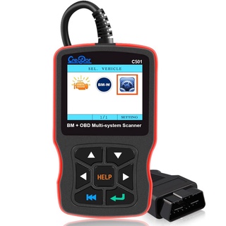 เครื่องสแกนเนอร์วินิจฉัยรถยนต์ c501 obd 2 สําหรับ bmw e46 e39 e90 e60 ac code reader ac eps oil service reset epb abs airbag