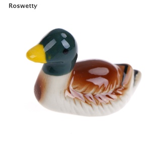 Roswetty ceramic mandarin duck chopsticks spoon fork holder home kitchen rest pen stand PH