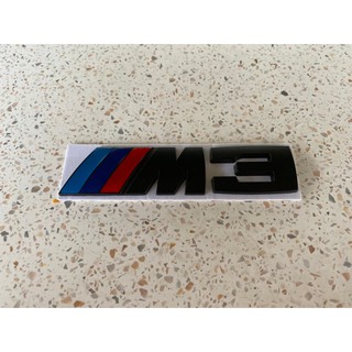 โลหะ BMW M3 สัญลักษณ์ป้ายสติกเกอร์รถลำต้นด้านหลัง 13 เซนติเมตร * 3.2 เซนติเมตร