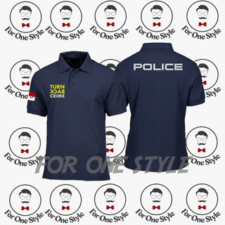 เสื้อโปโล ลาย POLICE - kaos POLICE สําหรับผู้ชาย