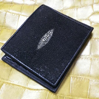 stingray bifold wallet กระเป๋าหนังปลากระเบนแท้กระเป๋าสตางค์หนังปลากระเบนแท้ รุ่นหนาม หนังกระเบนแท้