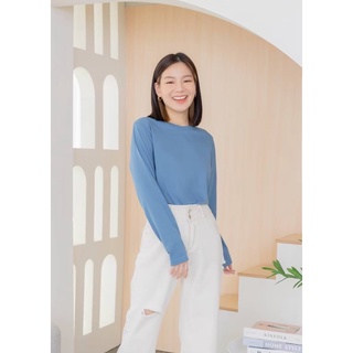 nibbana long-sleeved shirt เสื้อแขนยาว สีธันเดอร์