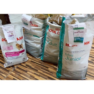 ROYAL CANIN แบ่งขายกิโลจากกระสอบ  MiniStarter2kg500฿ MiniJunior2kg400฿ MiniAdult2Kg310฿ IndoorAdult2kg550฿