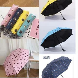 ร่มพับพี่หมีบราวน์สุดน่ารักแจ้งสีในแชทนะจ้า