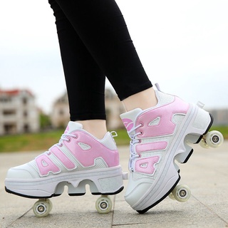 ใหม่ล่าสุด Heelys 28-40 รองเท้าสเก็ต 1 ล้อ Roller shoe 2 ล้อมีของ