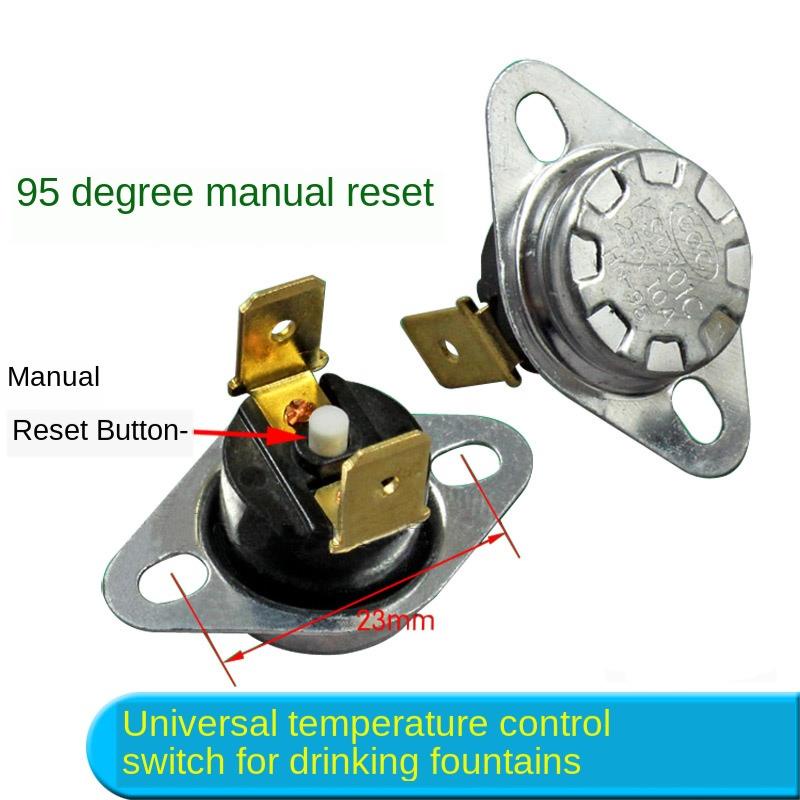 3ชิ้น ksd301ตู้น้ําเครื่องทําน้ําอุ่นสวิทช์ควบคุมอุณหภูมิคู่มือรีเซ็ต95°ซี 150°C 10A 16A 250v