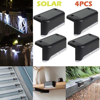 1-Y ไฟเหลือง Solar light 1 LED ติดบันไดหน้าบ้าน รั้วบ้าน เพิ่มความสวยงาม(4PCS)