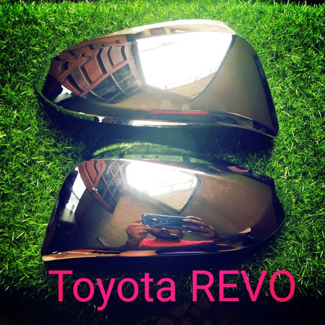 ฝาครอบกระจกรีโว่ ฝาครอบกระจกชุบ Toyota REVO ตัวชุบ ฝาครอบกระจก มีทั้งซ้ายและขวา