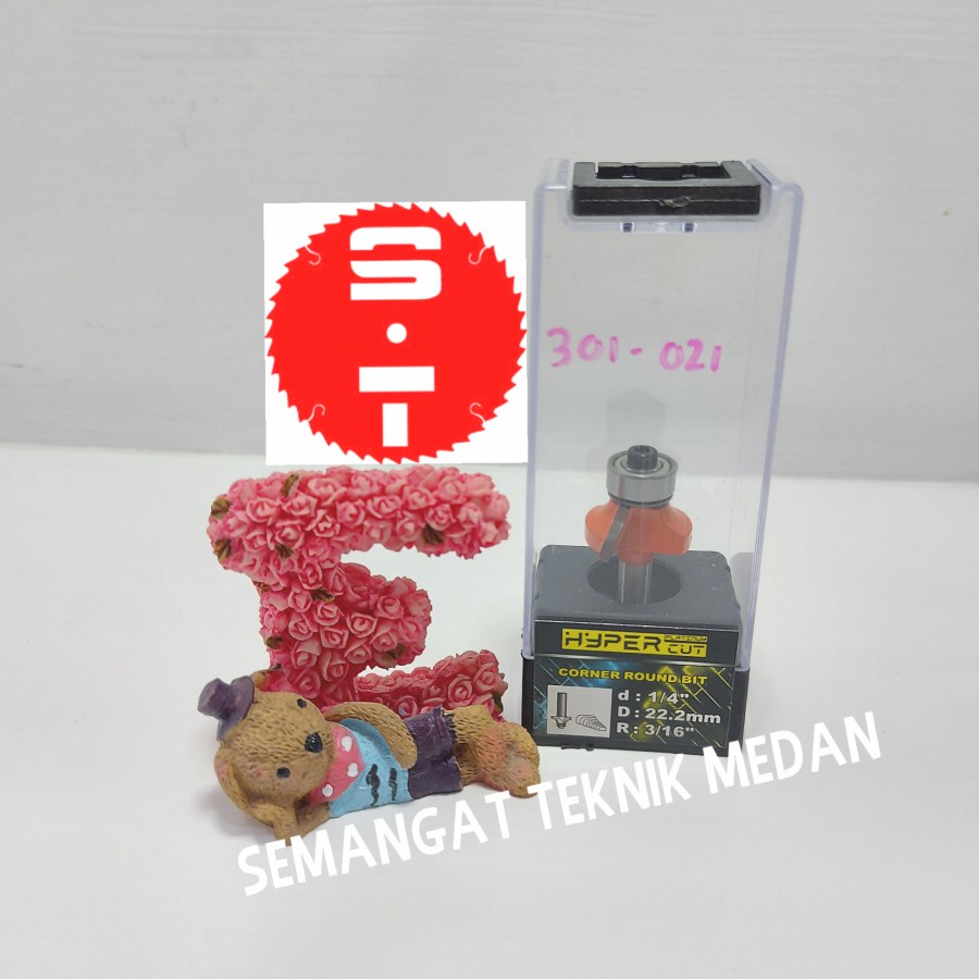 MATA 301-3021 เราเตอร์ TRIMMER CORNER ROUND OVER 4.8 มม. 3/16" HYPER PROFILE BIT