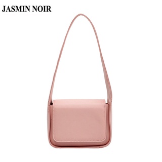 Jasmin NOIR กระเป๋าสะพายไหล่ กระเป๋าถือ หนัง PU สําหรับสตรี