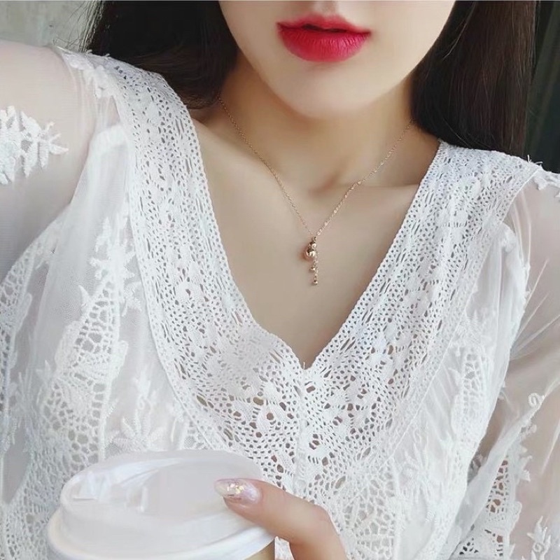 สินค้าพร้อมส่ง สร้อยน้ำเต้า ไม่ลอกไม่ดำ สรอยคอจี้ เครื่องประดับ สร้อยคอ ห้อยแบบน้ำเต้า สแตนเลสแท้