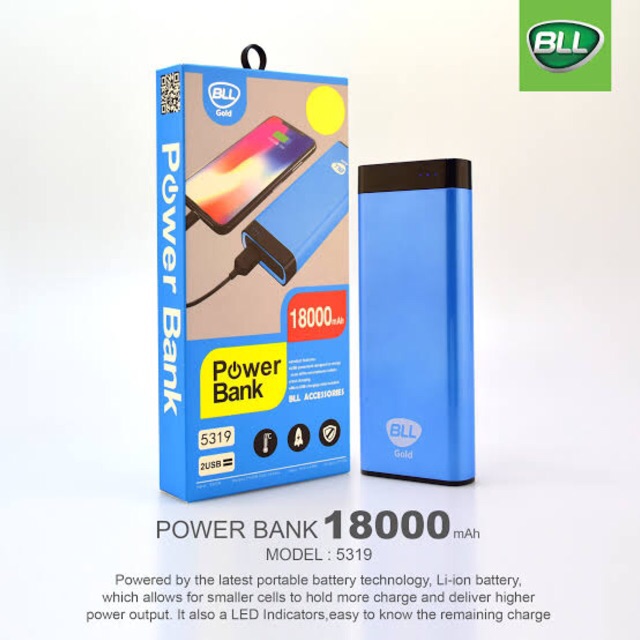 BLL 18000M มาใหม่ Power Bank 18000mAh รุ่น 5319