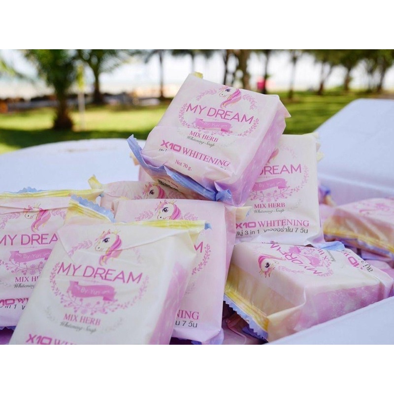 🧼 สบู่สมุนไพรมายดรีม รักษาสิว หน้ามัน ‼️Exp:24/08/25‼️