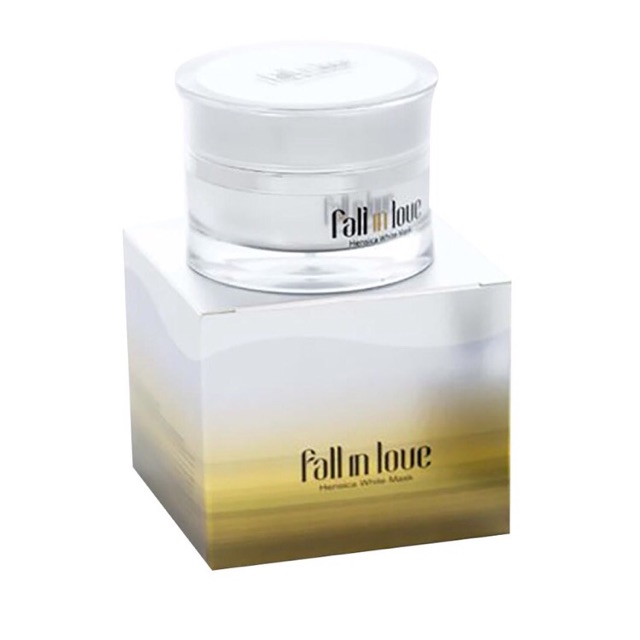 Fall in love Hensica White Mask ครีมมาส์กหน้าลดฝ้า กระ จุดด่างดำ กู้ผิวหมองคล้ำ ลดรอยสิว หน้ากระจ่างใส สูตรเข้มข้น 15g