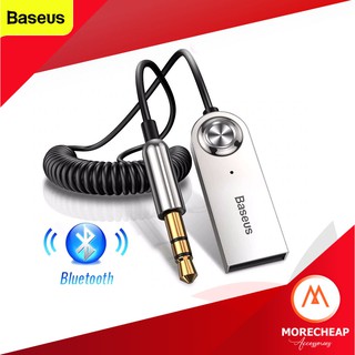 🔥ถูก/แท้🔥Baseus Aux Bluetooth Adapter บลูทูธติดรถยนต์ อะแดปเตอร์สาย USB บลูทูธ 3.5 มม. Dongle ตัวแปลงบลูทูธในรถ