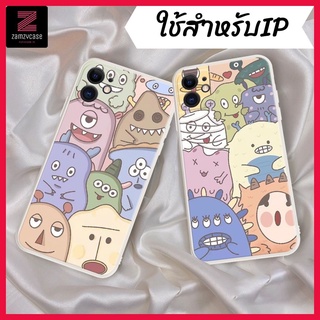 -พร้อมส่งในไทย-เคสซิลิโคนสกรีนลายมอนสเตอร์อ TPU นิ่ม ใช้สำหรับIPทุกรุ่น #1006