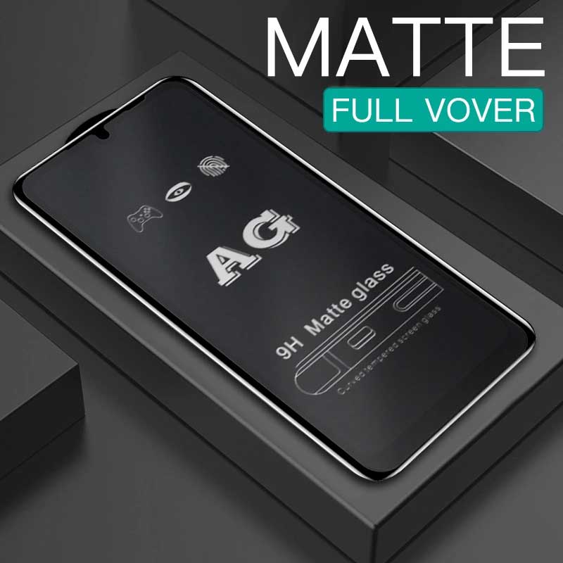 Matte ฟิล์มกระจกเต็มจอ แบบด้าน AG ของรุ่น ป้องกันหน้าจอ Xiaomi Mi 13 12 12T 11 Lite 10T 9 Pro Lite 11T POCO F4 F3 X4 X3 GT NFC M4 M3 M2 F2 C40 Pro Black Shark 4 5G 2023