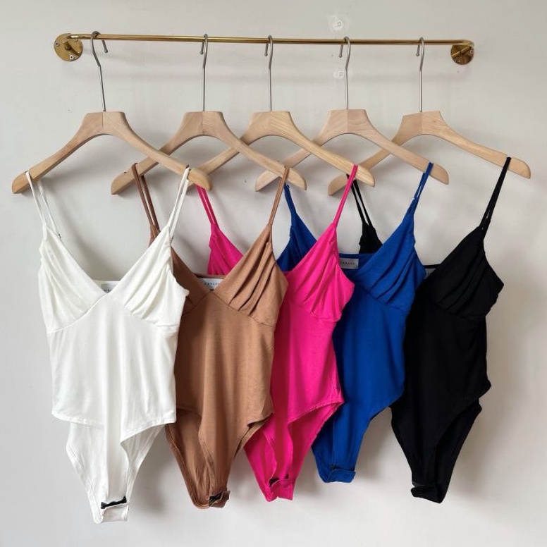 Mika brandBodysuit ผ้าเรย่อนแบบหนา !!! สายปรับได้ กระดุมแป๊ก