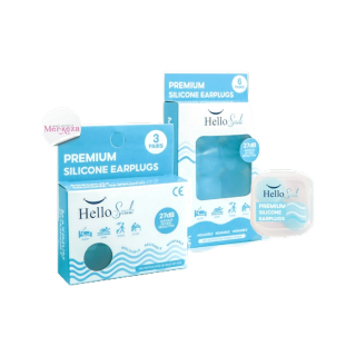 HelloSmile | Silicone earplugs premium ซิลิโคน อุดหู ที่อุดหู พรีเมี่ยม กันเสียง กันน้ำ ใช้ซ้ำได้ ลดเสียงรบกวน earputty