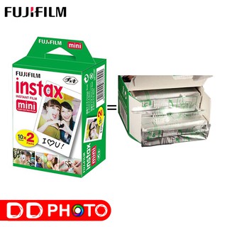 Fujifilm instax mini Polaroid ฟิล์มโพราลอยด์ 10 , 20 แผ่น สินค้าใหม่ ฟิล์มขอบขาว