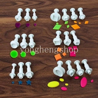 แม่พิมพ์ตัดคุกกี้ บิสกิต ลายดอกไม้ ใบไม้ 1 ชุด DIY
