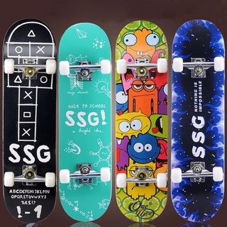 สเก็ตบอร์ด 🏄‍♂️สเก๊ตบอร์ดแบบยาว 🏄‍♀️Skateboard สำหรับผู้เริ่มเล่น/มืออาชีพ กระดานสเก็ตบอร์ด🔥พร้อมส่ง ส่งทุกวัน‼️