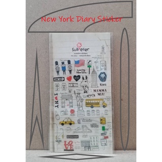 สติกเกอร์ New York Diary Sticker (1 แผ่น)