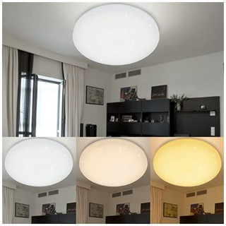 โคมซาลาเปาLED 3แสงใน1 ติดเพดานเปลี่ยนสี สลับสี Ceiling Light Color Change 3in1 24W