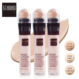 😍💗SENANA คอนซีลเลอร์ เกลี่ยง่าย ปกปิดรอยสิว ลบรอยดำคล้ำทันที Eraser Concealer Advanced Moist Repair 6 ml.😍💗