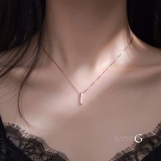 GLAMOR✨แทนคำมั่น ONE WORD สร้อยคอตัวอักษร สร้อยคอเงินแท้ สร้อยคอผู้หญิง สไตล์ใหม่ ขายดี