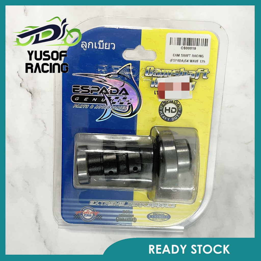 YUSOF RACING • WAVE 125 ESPADA RACING CAM SHAFT S4 CAMSHAFT - W125 W125S WAVE125 WAVE125S