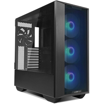 Lian Li LANCOOL III ARGB Mid Tower Case fits E-ATX with TG Black / White (LANCOOL 3R-X / LANCOOL 3R-