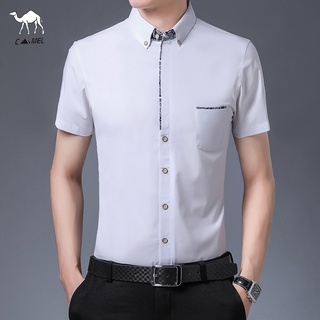 เสื้อเชิ้ต แขนสั้น มีกระเป๋า 5 สี สําหรับผู้ชาย