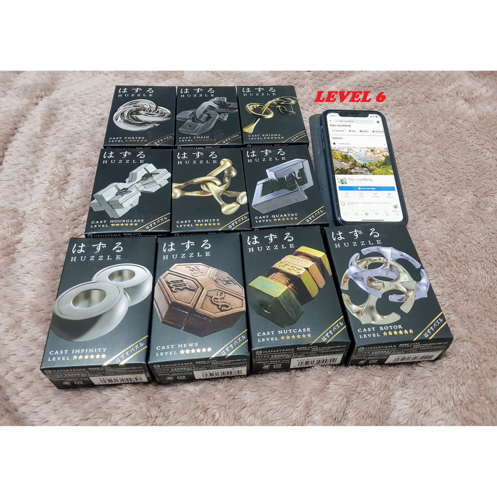 LEVEL 6 - Hanayama ของเล่นปริศนา Huzzle เหล็กญี่ปุ่น