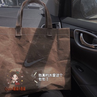 กระเป๋าถือผู้หญิง*กระเป๋าใส* Ni spoof CDG แฟชั่นแบรนด์ kraft Paper BAG Hook ถุงกระดาษกระดาษคราฟท์ที่กำหนดเองพีวีซีกันน้ำ