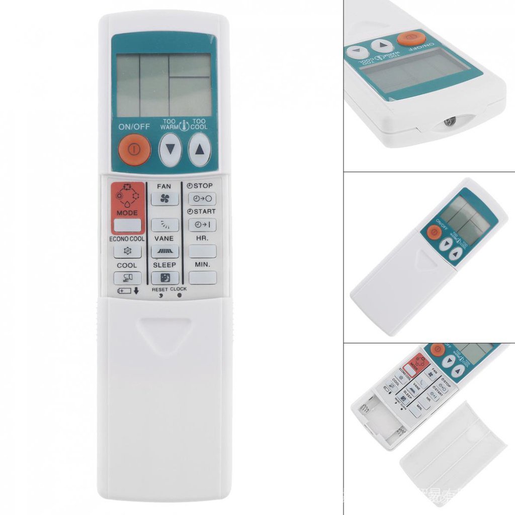 Universal Remote Air Amena,Fujibishi Kelang รีโมทคอนโทรลเครื่องปรับอากาศ LCD สําหรับ Mitsubishi KP3A