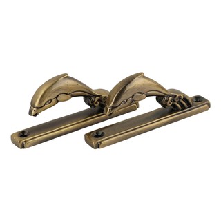 ตะขอเกี่ยว HOME LIVING STYLE ปลาโลมา ทองเหลือง อุปกรณ์ รางม่าน ตะขอ ขอเกี่ยว Curtain Holdback Hook