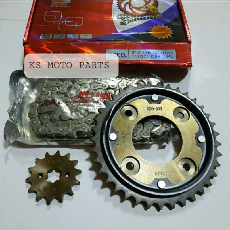 RANTE GIR SET / GIR PACKAGE REVO ABSOLUTE, BLADE NEW (STEEL MATERIAL S45C) KWW 14T-37T/428H-104L