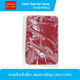 พรมเช็ดเท้าเดี่ยว 40x60 แพ็คถุง [MAT-09P]