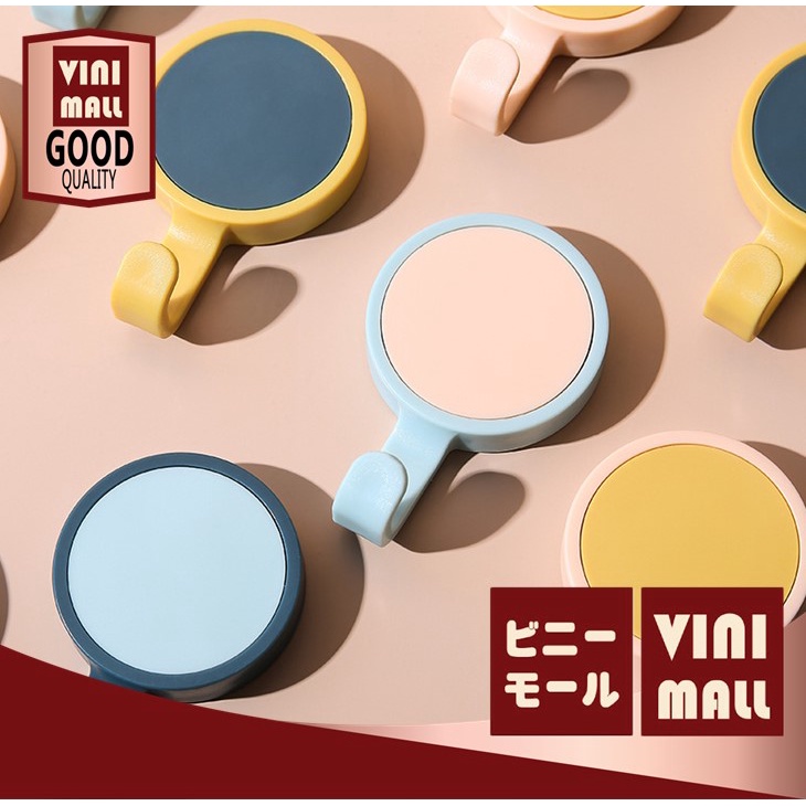 【VINIMALL คุณภาพดี】ตะขอติดผนัง 1 แพ็ค 3 ชิ้น พาสเทล สไตล์มินิมอล ที่แขวน ที่แขวนติดผนัง ตะขอ ไม่ต้องเจาะ สินค้าขายดี P6