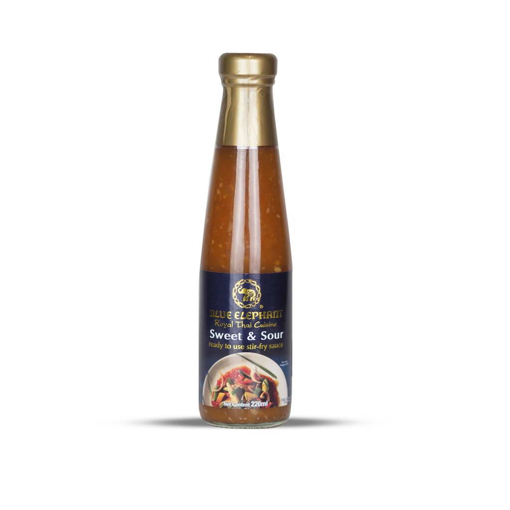 ซอสผัดเปรี้ยวหวาน บลูเอเลเฟ่นท์ 220 ml / Blue elephant Sweet & Sour Sauce 220 ml