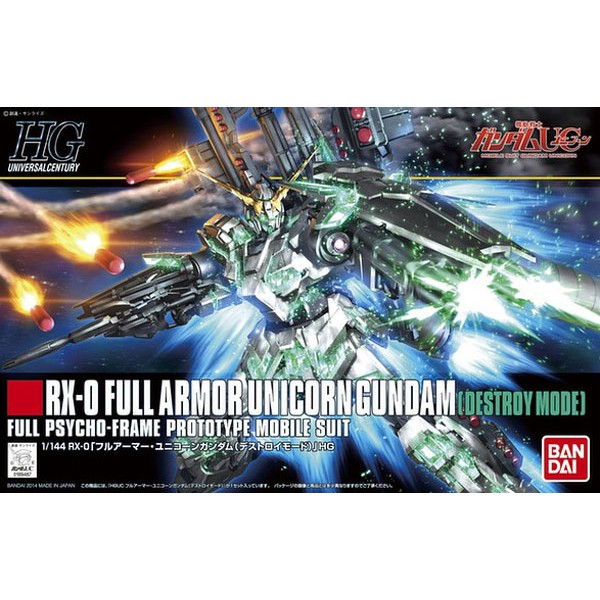 NK Gundam Hatyai HGUC 1/144 Full Armor Unicorn Gundam (Destroy Mode)