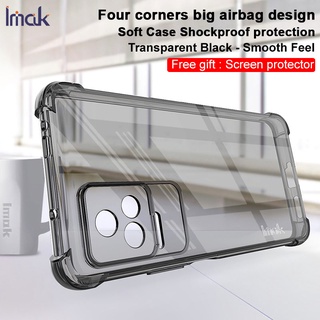 Imak POCO F4 5G ใส กันกระแทก เคส TPU นิ่ม เคสใส ซิลิโคน ฝาหลัง ฟิล์มหน้าจอ