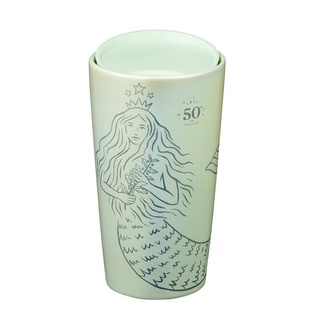 🎀【พร้อมส่ง】 2021 แก้วสตาร์บัคส์เกาหลี Starbucks Korea 50th Anniversary DW Ceramic Mug 355ml/ 12oz