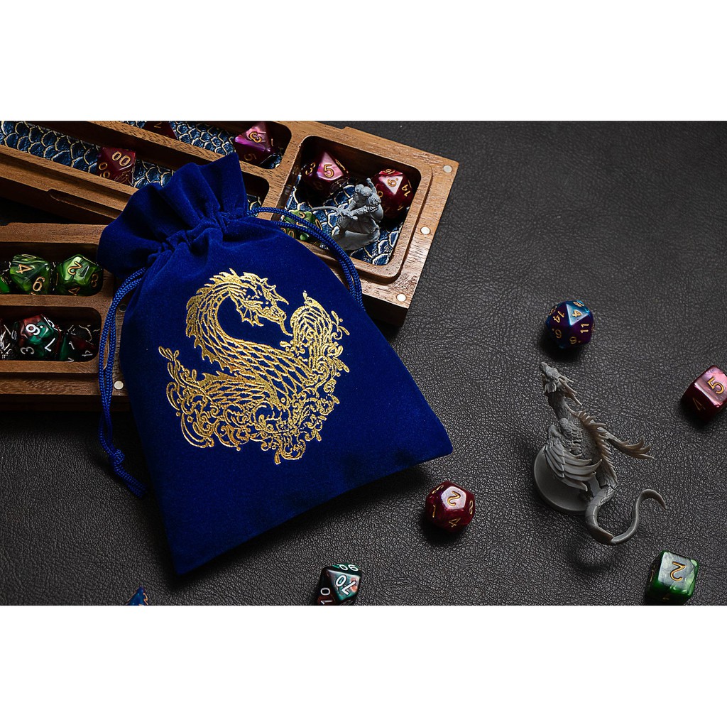 Leviathan Dice Bag | ถุงผ้ากำมะหยี่สำหรับ บอร์ดเกมส์ | Dungeons and Dragons Dice | DnD Dice Set | D&D Dice