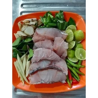 ปลากระพงสดหั่นชิ้น (300-400) กรัม 🐟 ปลากระพงสดสไลด์ ปลากระพงหั่นชิ้น ปลากระพง ปลากระพงสด เนื้อปลา กระพง ปลากระพงขาว