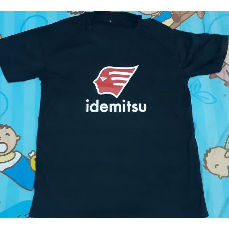 เสื้อยืด เสื้อ Screen โลโก้ IDEMITSU สีดำ เสื้อแฟชั่นผู้ชายผู้หญิง