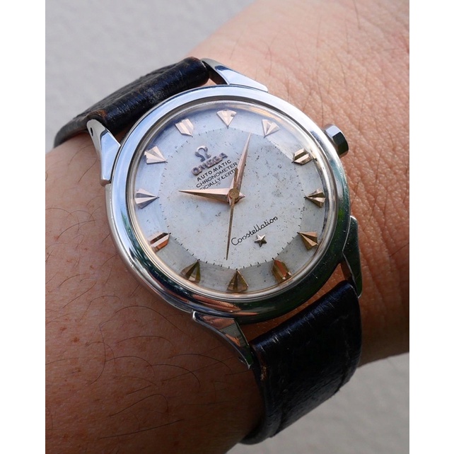 Vintage Omega Constellation หอดูดาว หลักว่าว rose gold 12 เหลี่ยม สแตนเลส