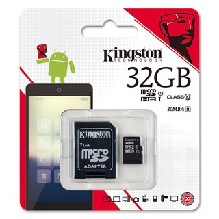 Kingston Micro SD ความจุ 32GB Class 10